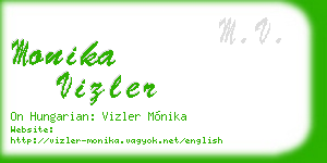 monika vizler business card