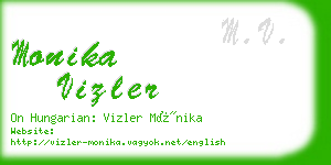 monika vizler business card